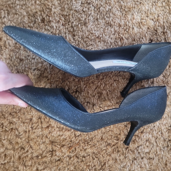 Nina D'Orsay Glitter Stilletos NWT - Picture 2 of 4